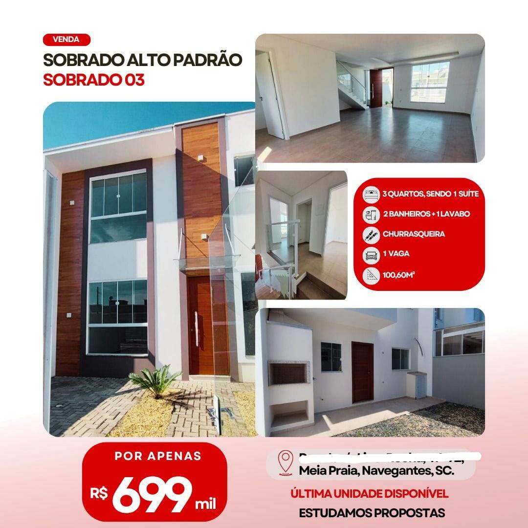 #242 - Sobrado para Venda em Navegantes - SC